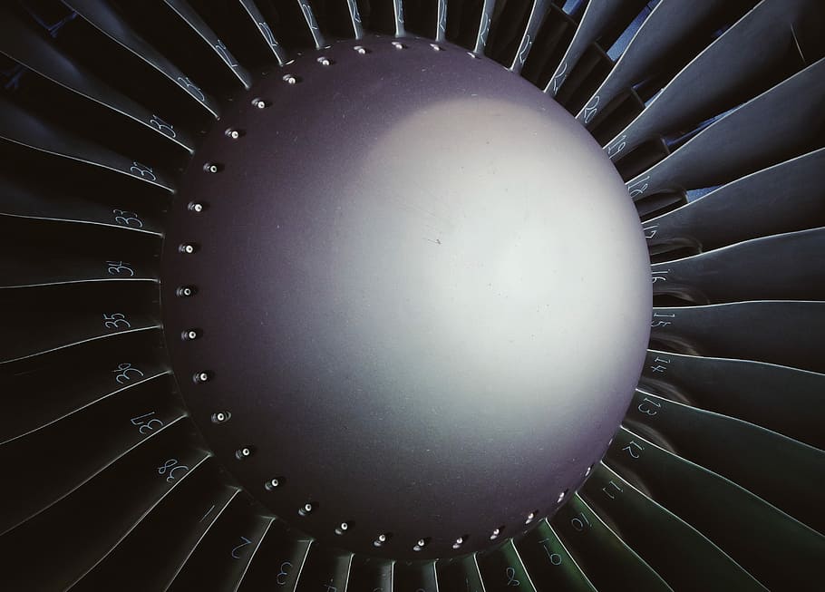 black and gray blades, close-up photography gray propeller, building HD wallpaper