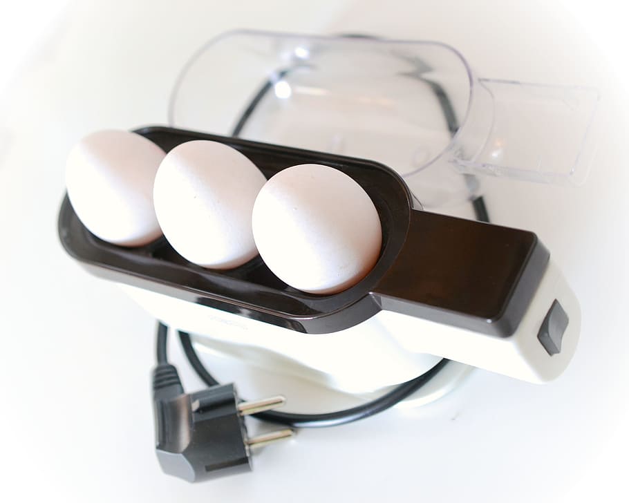egg cooker, current, white, electricity, kitchen, indoors, still life HD wallpaper