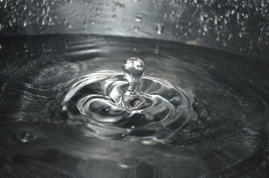 water, slow, drop, rippled, splashing, motion, purity, no people HD wallpaper