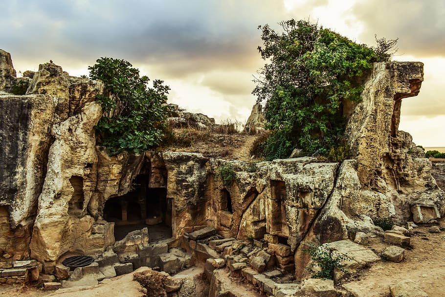 cyprus, paphos, tombs of the kings, archaeology, archaeological