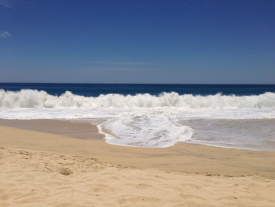 ocean waves, Beach, Mexico, cabo san lucas, sand, shoreline HD wallpaper