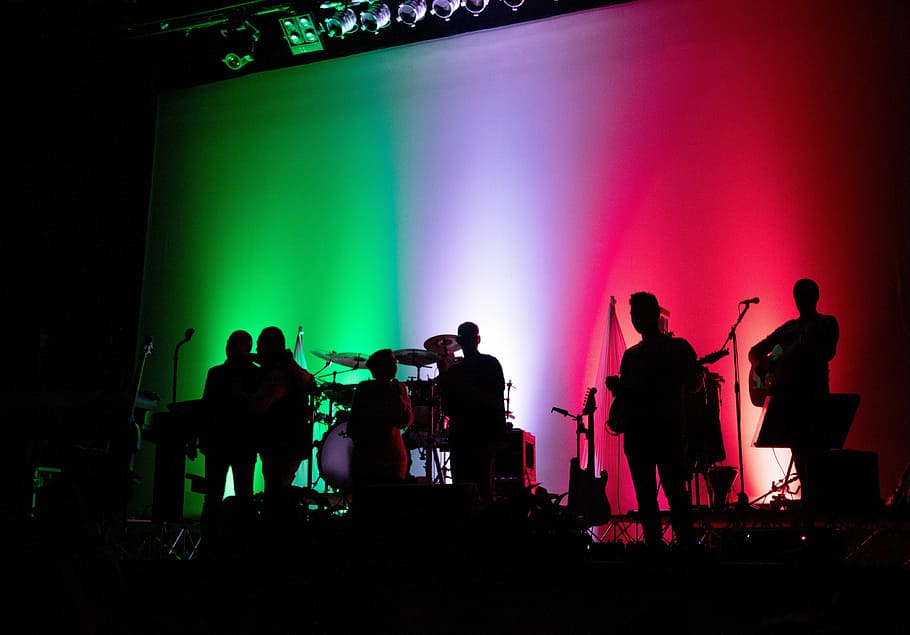 Music, Band, Complex, Concert, Lights, tricolor, italy, costume HD wallpaper