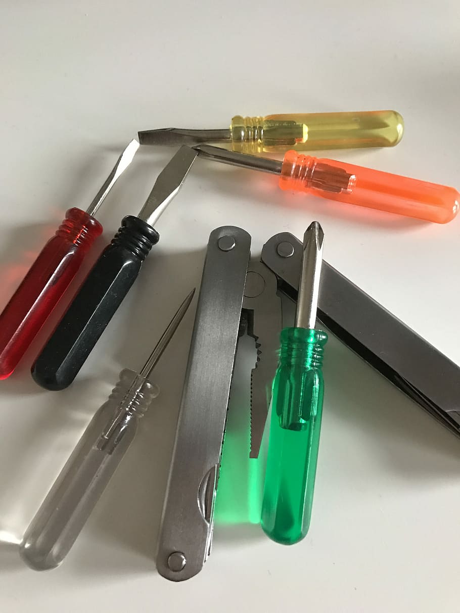 Tools, Phillips Screwdriver, no people, variation, green color HD wallpaper