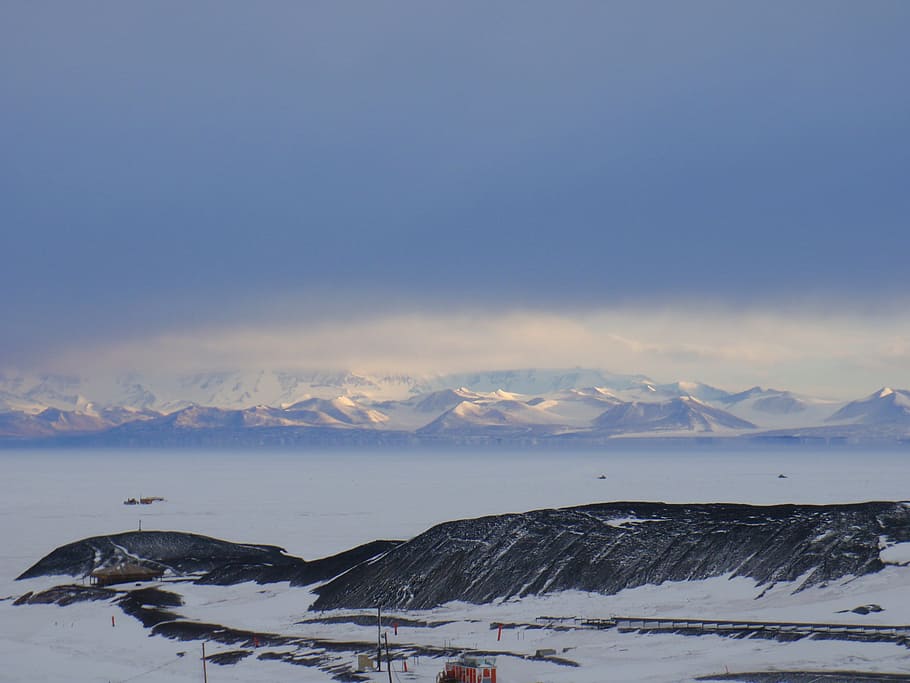 royal, society, range, mountains, antarctica, sea, ice, sound HD wallpaper