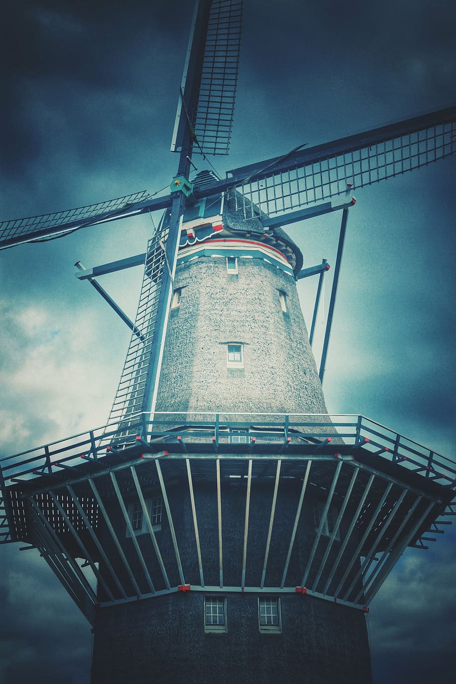 architectural, architecture, bricks, cloudy, construction, dark clouds HD wallpaper