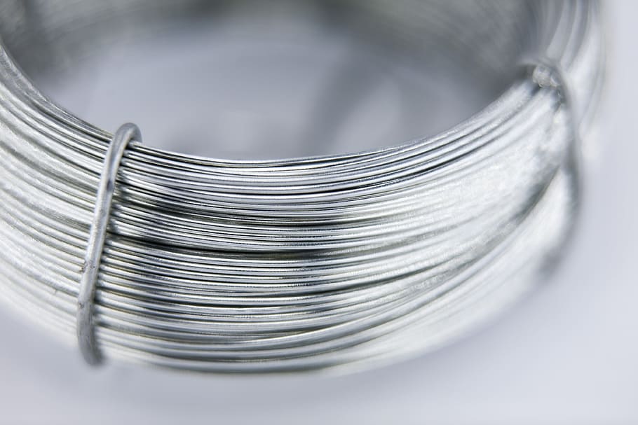 wire, usd, line, season, aluminum, metal, close-up, stack, silver colored HD wallpaper