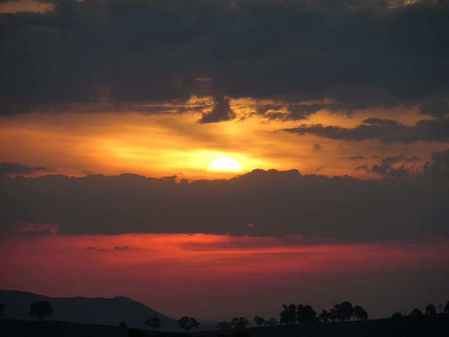sol, sky, sunset, sunrise, dawn, eventide, landscapes, dramatic sky HD wallpaper