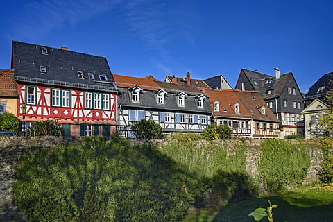 frankfurt, maximum, hesse, germany, fachwerkhaus, truss, old town HD wallpaper