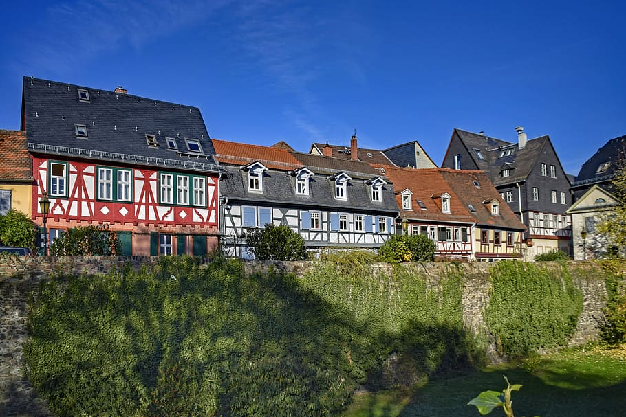frankfurt, maximum, hesse, germany, fachwerkhaus, truss, old town HD wallpaper