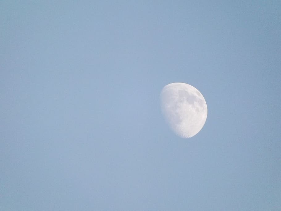 Daylight, Moon, Lunar, Magical, daylight moon, moonlight, sky HD wallpaper