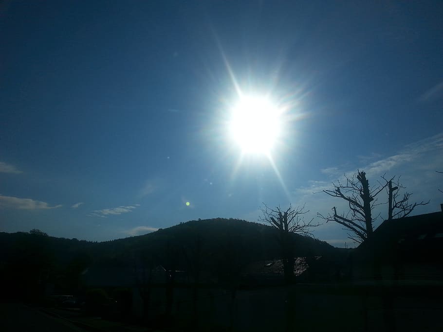 sun, mood, blue, bliss, comfort, beautiful, sky, beauty in nature HD wallpaper