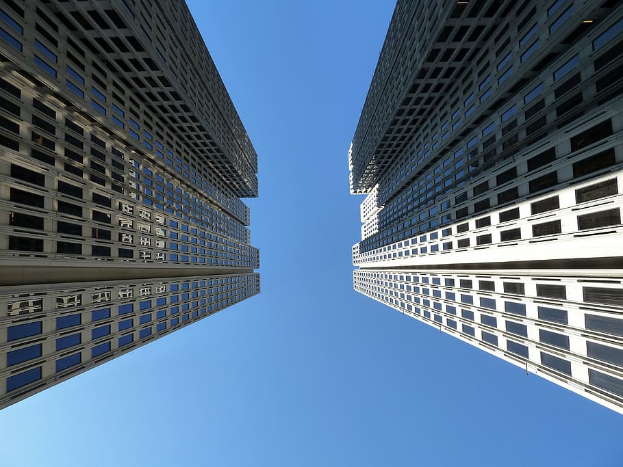 skyscraper, building, urban, architecture, modern, downtown HD wallpaper