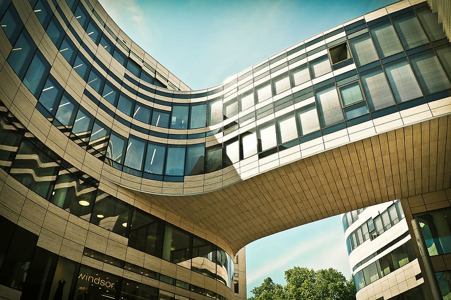 brown and black building during daytime, architecture, modern HD wallpaper