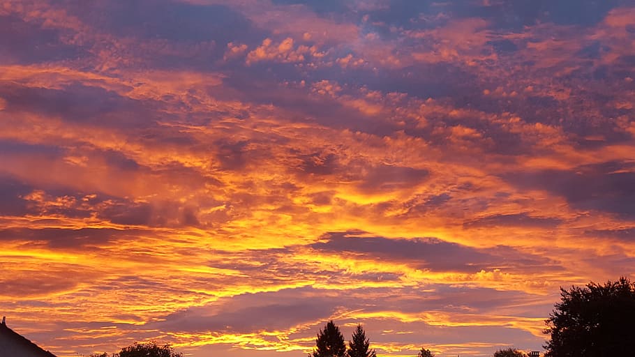 sunset, sky, dusk, cloud, light, cloud - sky, beauty in nature HD wallpaper