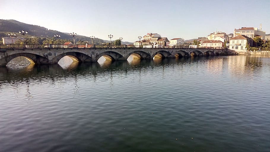 bridge, old, river, history, architecture, reflection, city bridge HD wallpaper