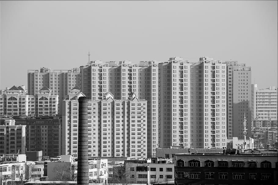 city, skyscraper, architecture, modern, cityscape, urumqi, building HD wallpaper