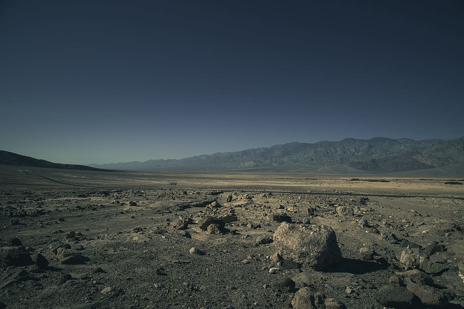 black rock on desert, rocks near mountain cliff, gray, stone