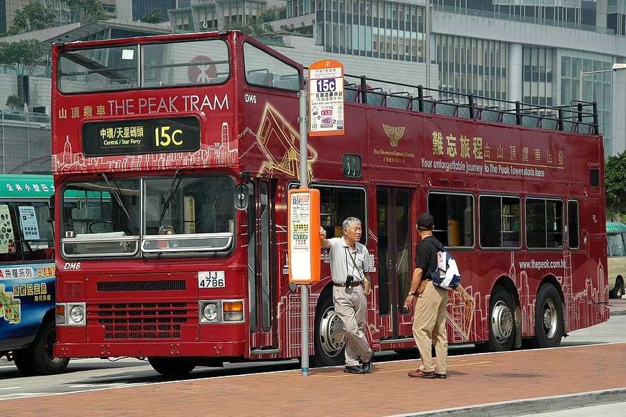 1290x2796px | free download | HD wallpaper: Bus, Imperial, Hong Kong ...