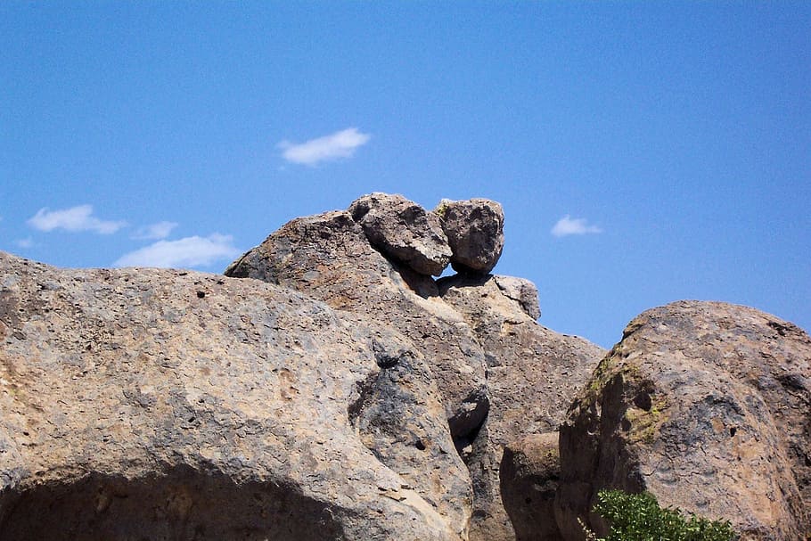 rock formation, monkey rock, mountain, rocks, sky, rock - object HD wallpaper