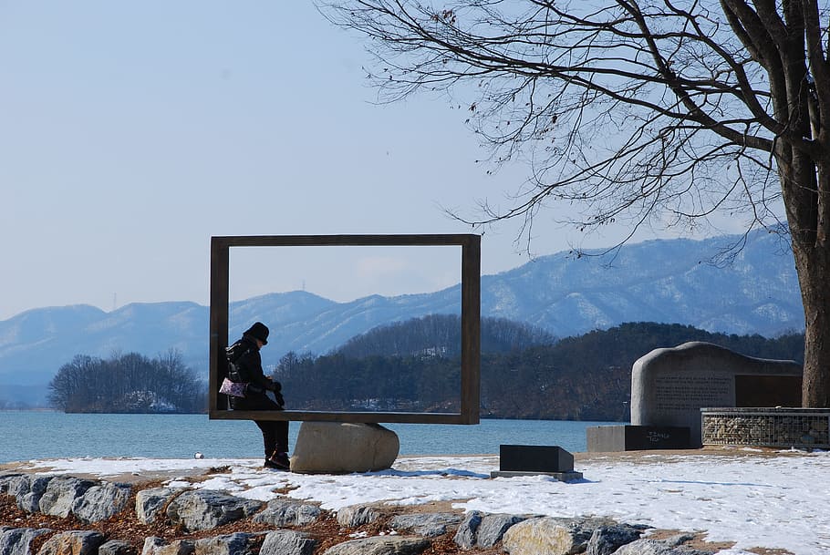 Water Head, Korea, Landscape, Winter, two water head, yangpyeong, HD wallpaper
