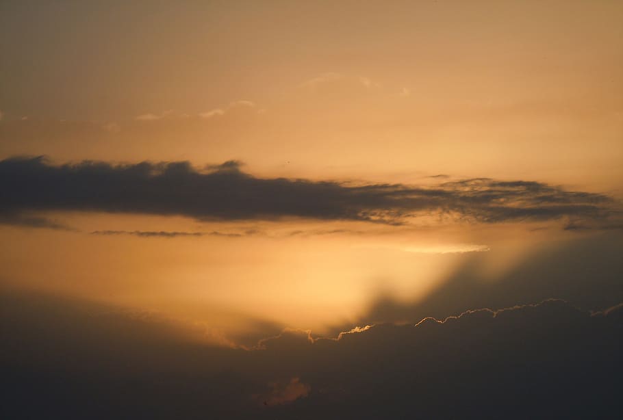 evening sky, squall line, natural spectacle, beauty in nature HD wallpaper