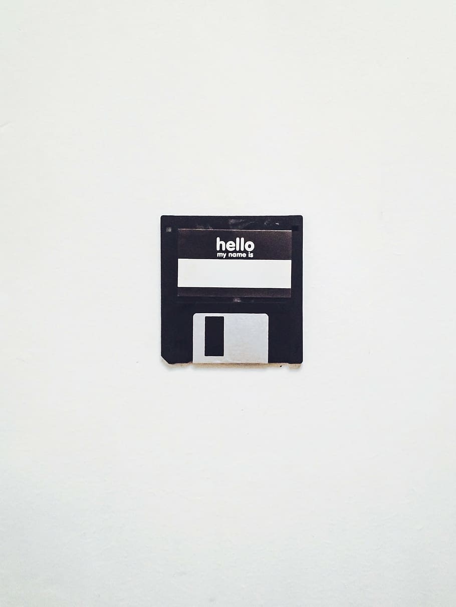 floppy disk, vintage, retro, communication, western script HD wallpaper