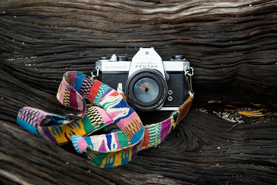camera, vintage, old, pentax, no people, multi colored, day, HD wallpaper