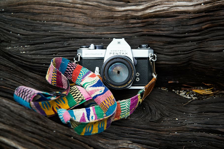 camera, vintage, old, pentax, no people, multi colored, day HD wallpaper