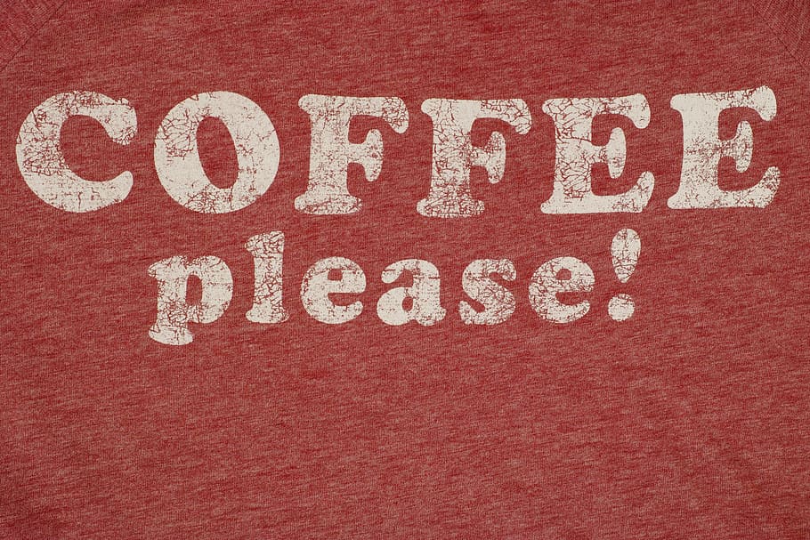 white Coffee please signage, article, fabric, logo, photography HD wallpaper