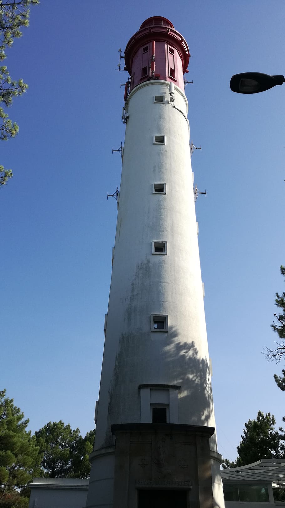 lighthouse, ocean, arcachon, low angle view, architecture, tower HD wallpaper