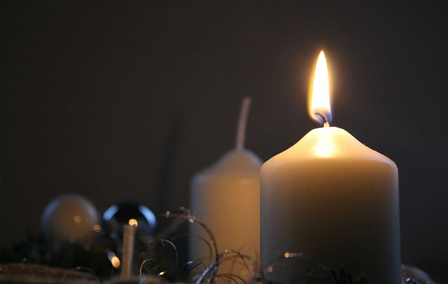candle, light, flame, christmas, advent, candlelight, christmas motif HD wallpaper