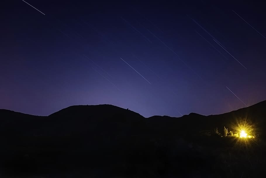 stars, galaxy, sky, night, evening, dark, lights, space, astronomy HD wallpaper