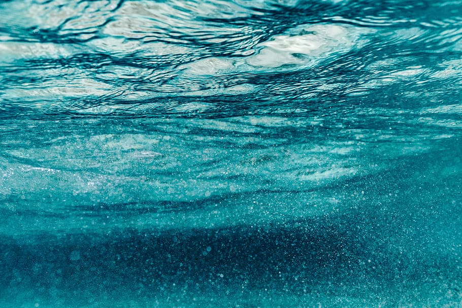 water with bubbles, photography of underwater, wallpaper, tranquil HD wallpaper