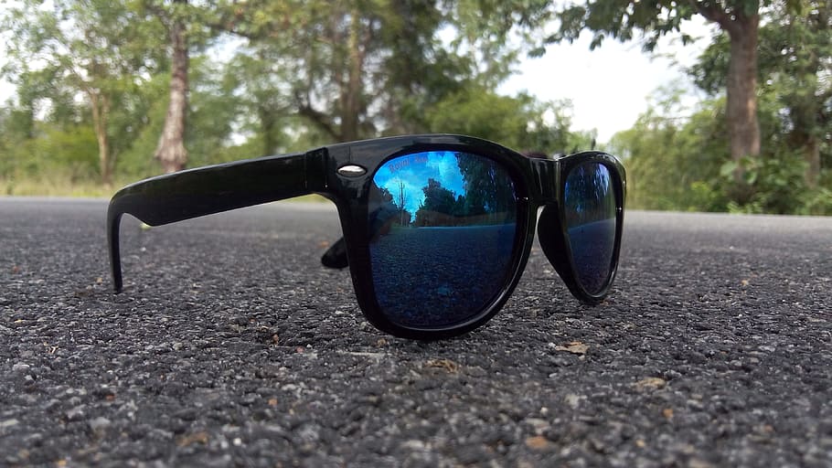 glasses, black, summer, goggles, sunglasses, fashion, tree HD wallpaper