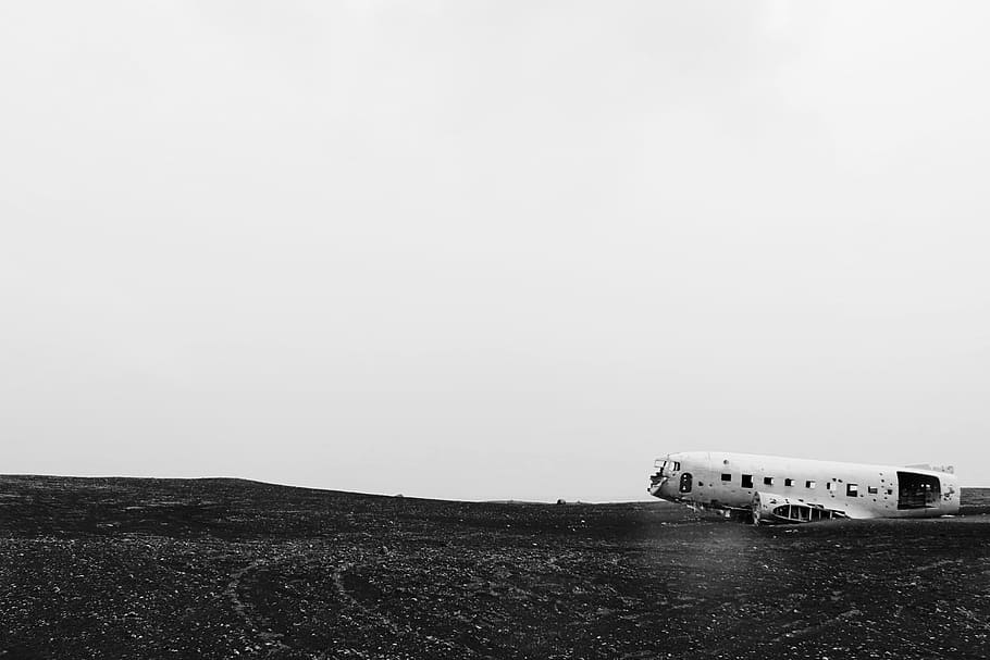 Iceland, Aircraft, Plane Crash, Eng, crash landing, wreck, oldtimer, HD wallpaper