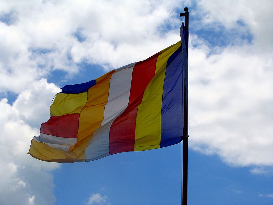 HD wallpaper: Tibetan Flag, Monastery, Mundgod, karnataka, india