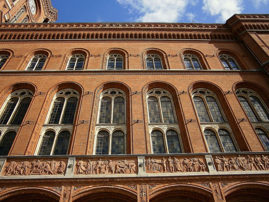 facade, home, building, window, architecture, town hall, city HD wallpaper