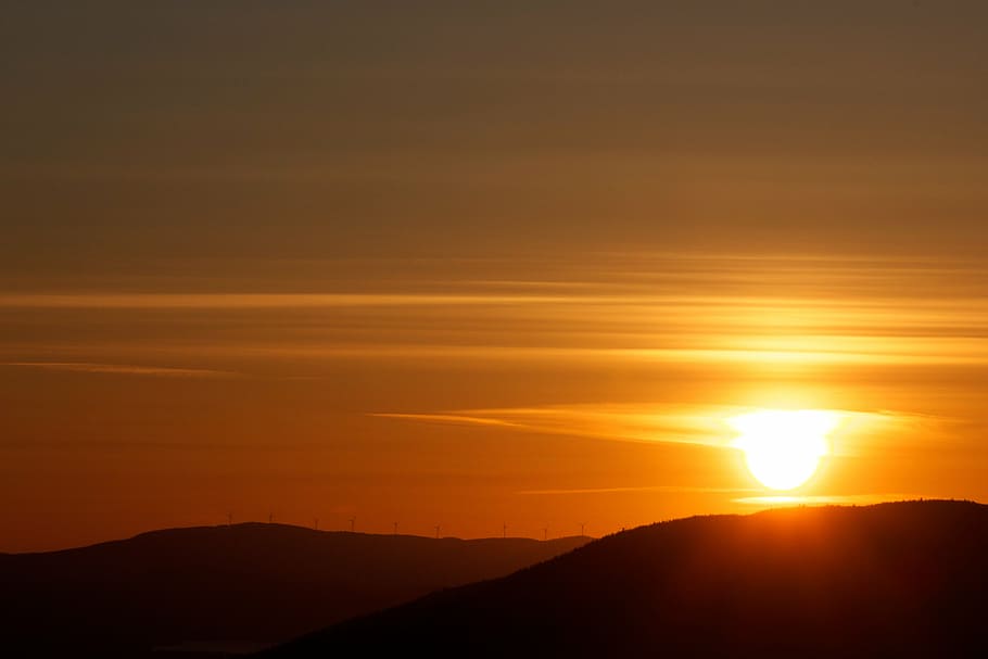 sunset, evening, twilight, sunrise, outdoor, sunny, golden HD wallpaper