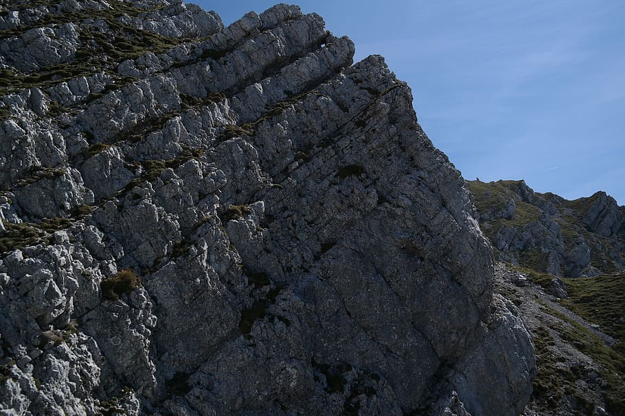 mountain, layer, rock layers, stones, wall, rocky, boulders