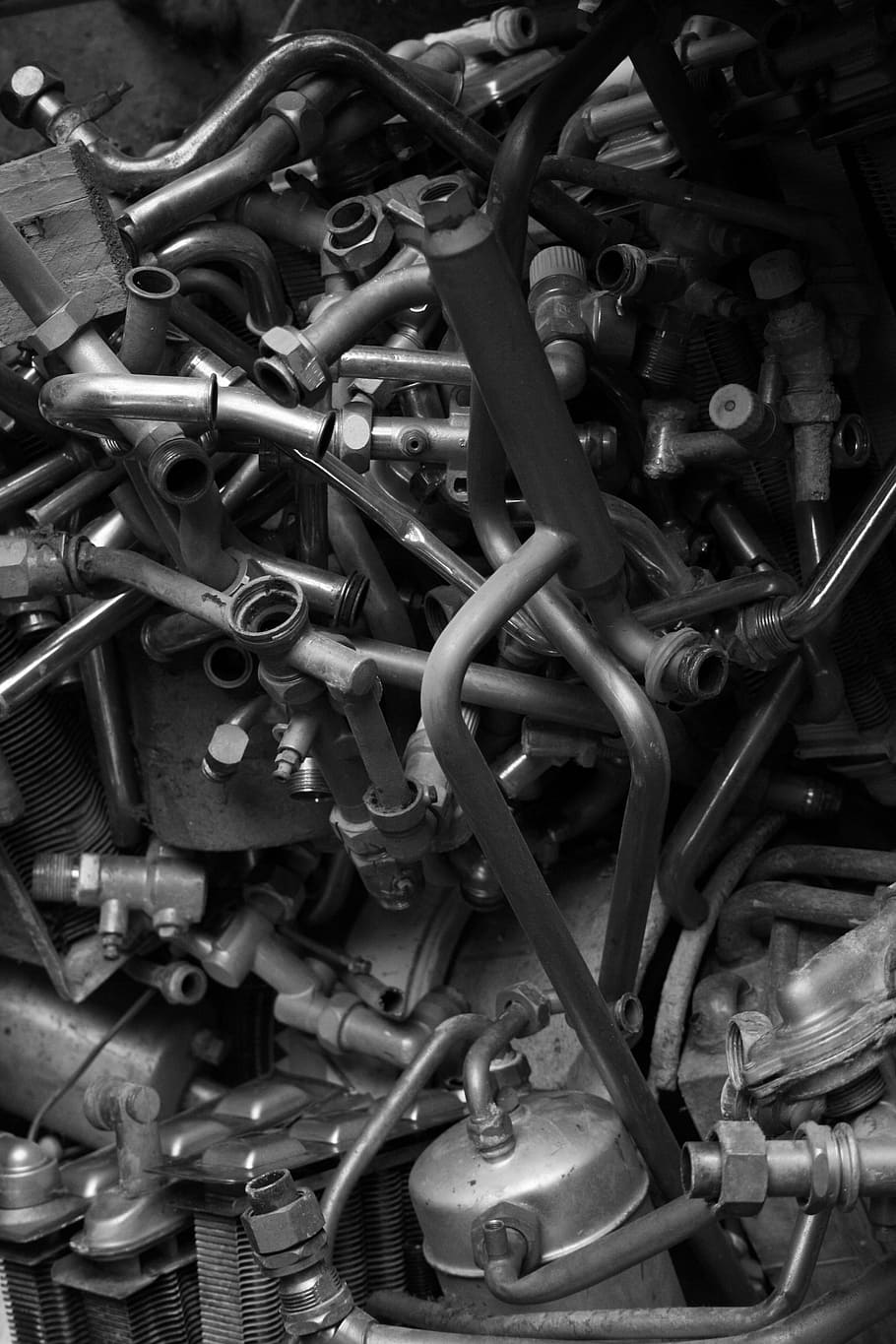 scrap, irons, old, large group of objects, metal, full frame HD wallpaper