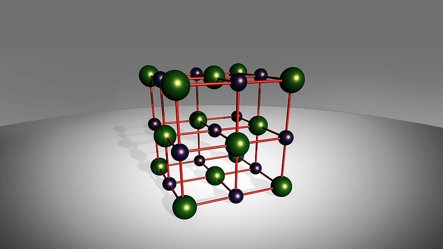 composing, 3d, cubic, surface grating, centered, face-centered HD wallpaper