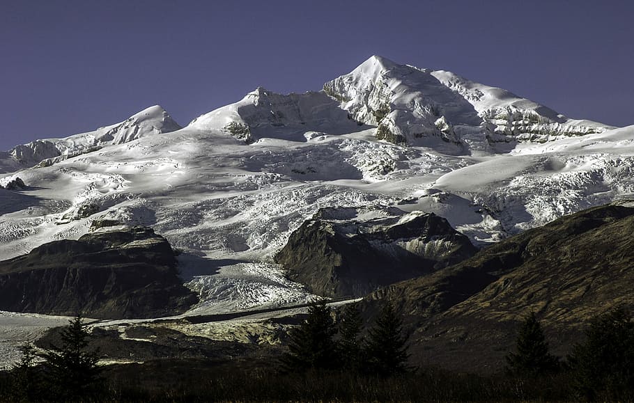 Mount Stellar landscape in Katmai National Park, Alaska, photos, HD wallpaper