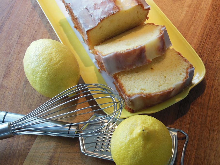 lemons, cake, sweet, bake, delicious, food, food and drink HD wallpaper