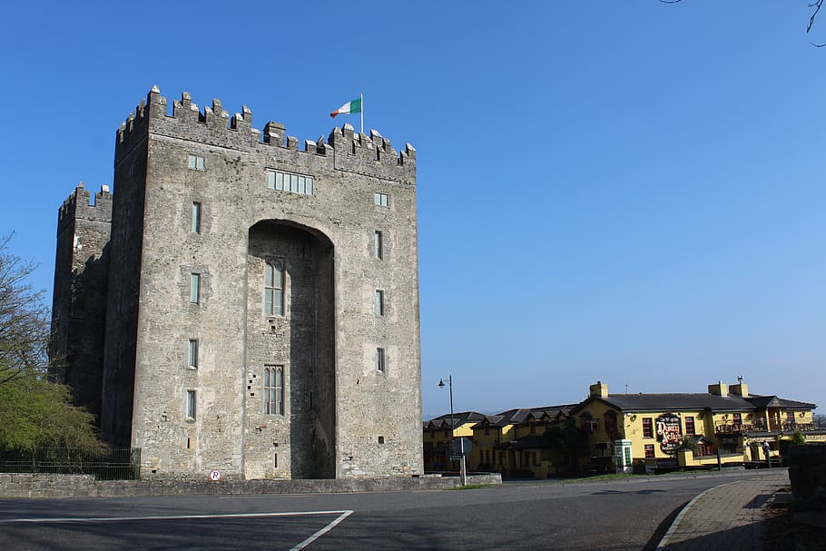 bunratty, nellies, blue, architecture, building, built structure HD wallpaper