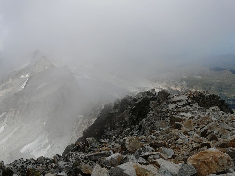 Pico, Aneto, Mountain, Alpine, pico de aneto, pyrenees, rock HD wallpaper