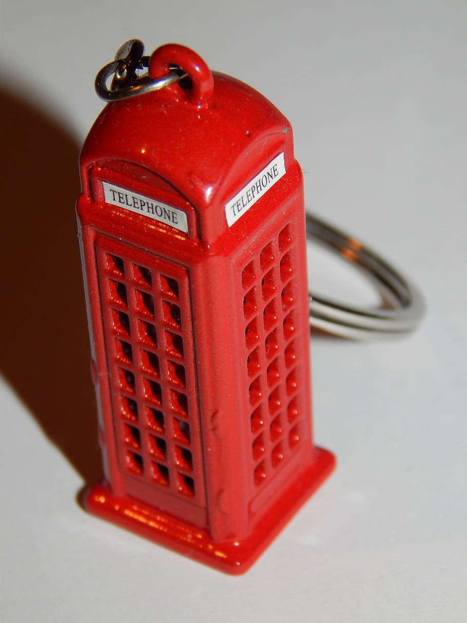 pendant, phone, booth, macro, photo, red, no people, close-up HD wallpaper