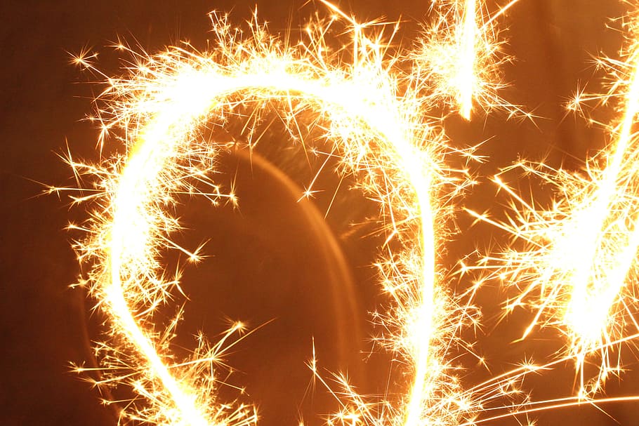 Fire, Flame, Open, sparks, burning, firework display, celebration HD wallpaper