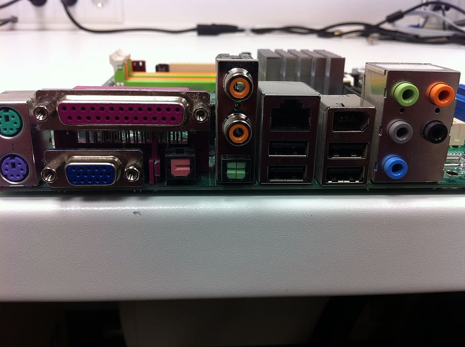 motherboard, connections, computer, technology, indoors, no people HD wallpaper
