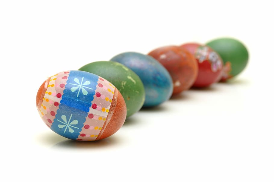 assorted Easter eggs, holiday, celebration, colorful, green HD wallpaper