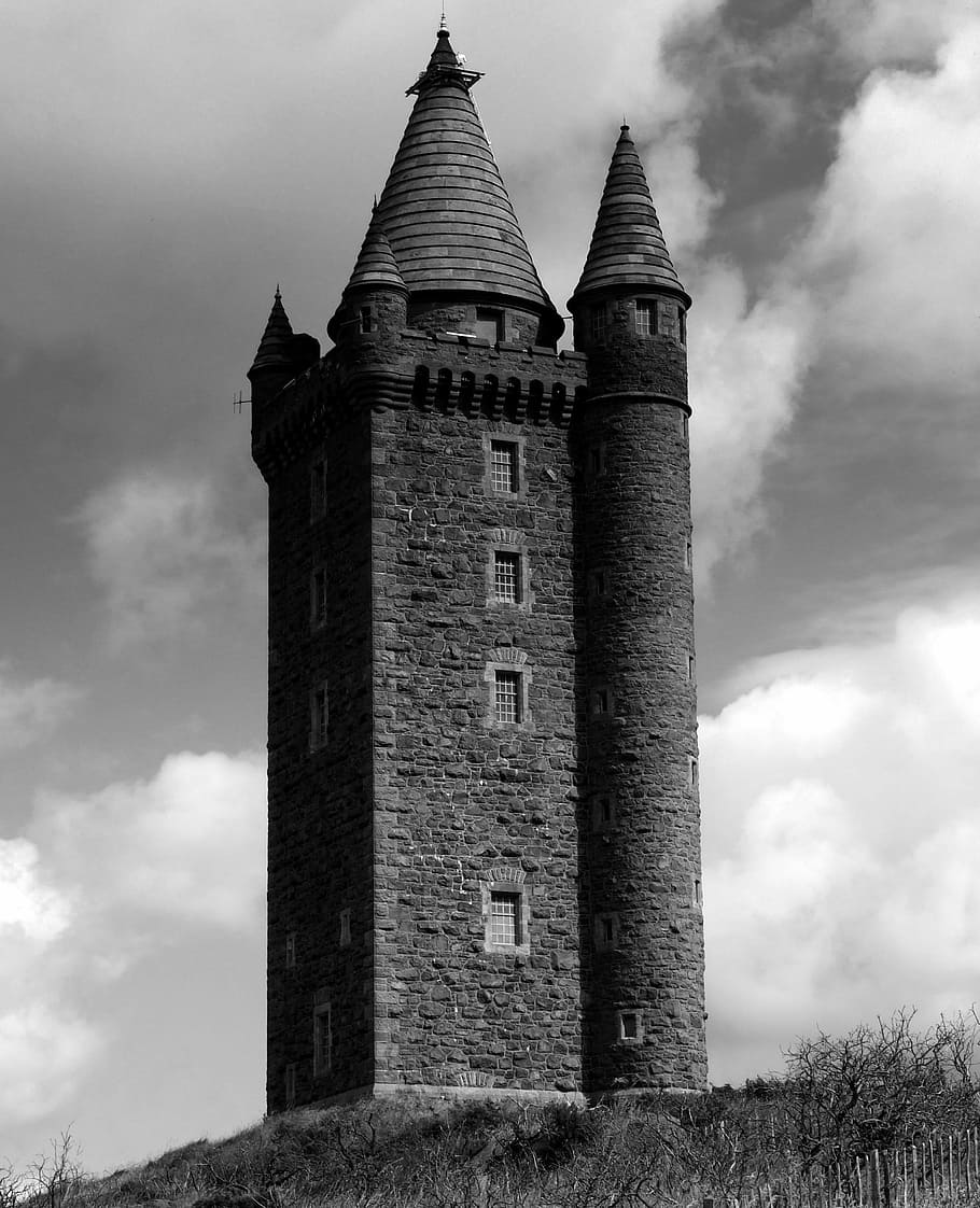 Tower, Ards, Ireland, history, cloud - sky, architecture, ancient HD wallpaper